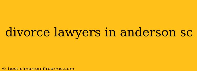 divorce lawyers in anderson sc