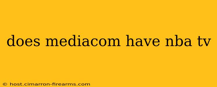 does mediacom have nba tv