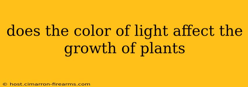 does the color of light affect the growth of plants