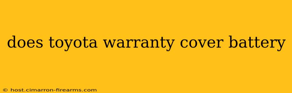 does toyota warranty cover battery