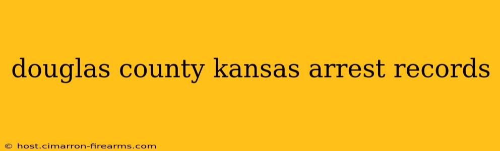 douglas county kansas arrest records