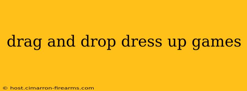 drag and drop dress up games