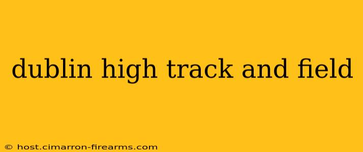 dublin high track and field