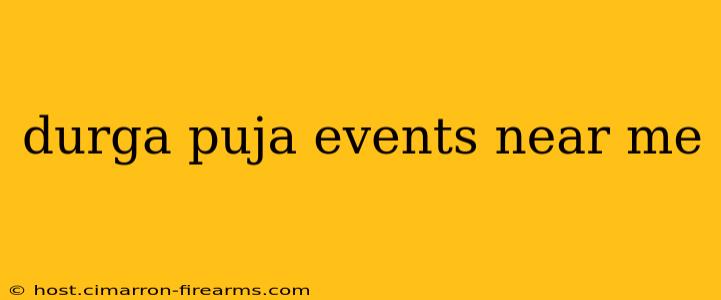 durga puja events near me