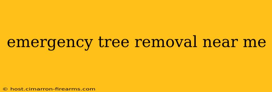 emergency tree removal near me