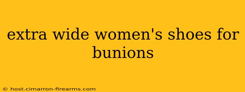 extra wide women's shoes for bunions