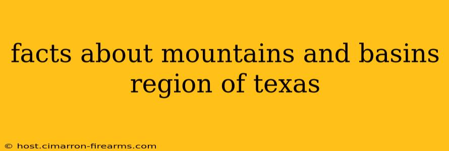 facts about mountains and basins region of texas