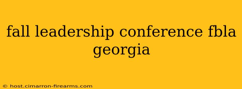 fall leadership conference fbla georgia