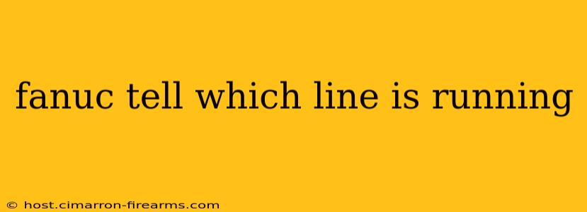 fanuc tell which line is running