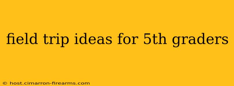 field trip ideas for 5th graders