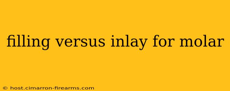 filling versus inlay for molar