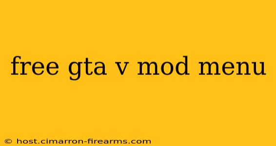 free gta v mod menu