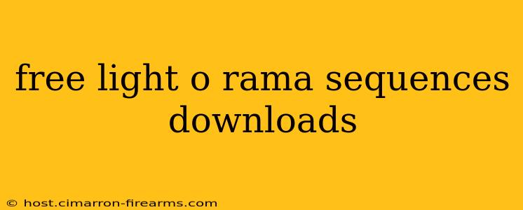 free light o rama sequences downloads