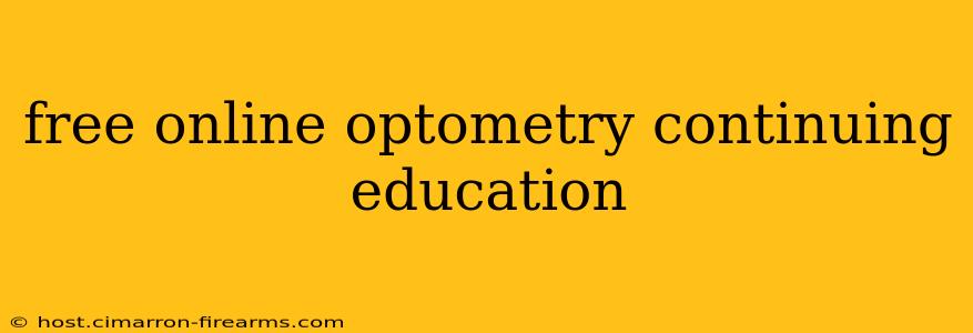 free online optometry continuing education