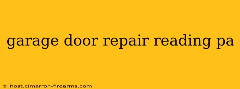 garage door repair reading pa