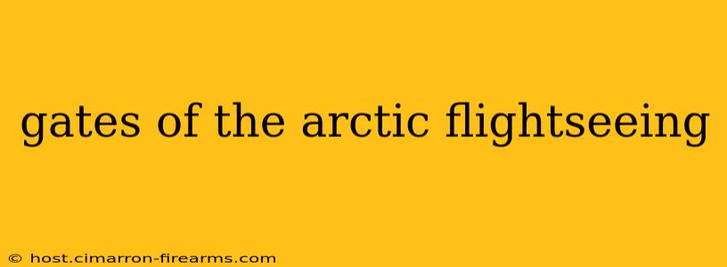 gates of the arctic flightseeing