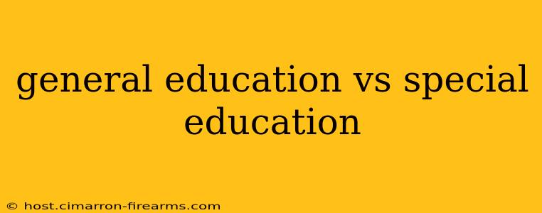 general education vs special education