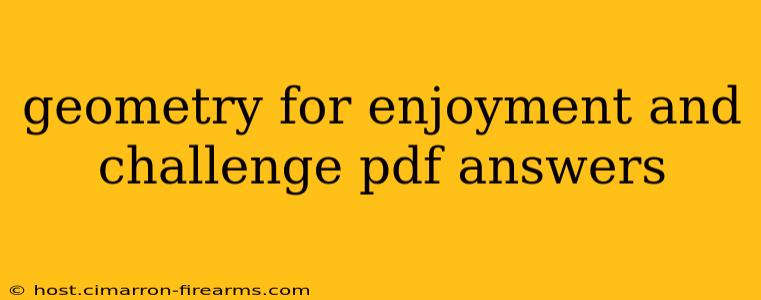 geometry for enjoyment and challenge pdf answers