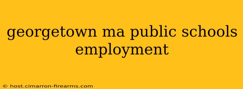 georgetown ma public schools employment