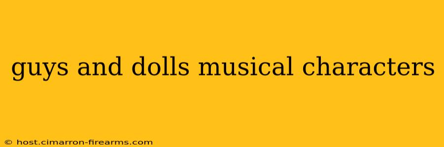 guys and dolls musical characters