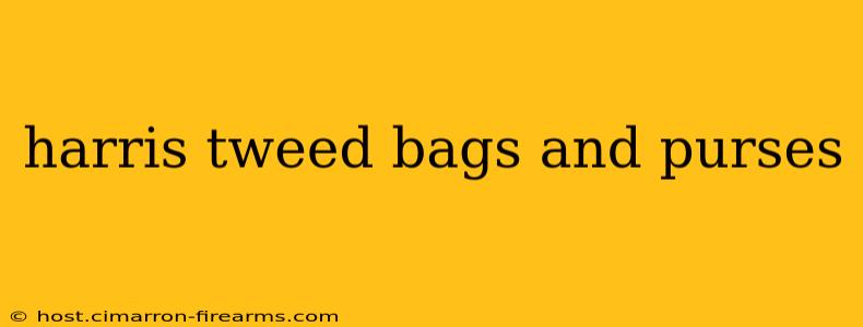 harris tweed bags and purses