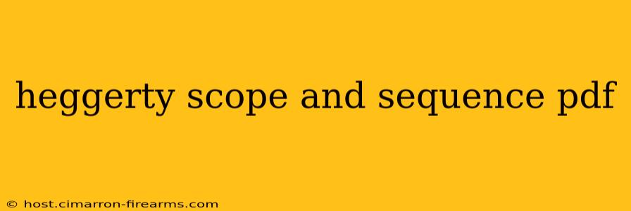 heggerty scope and sequence pdf