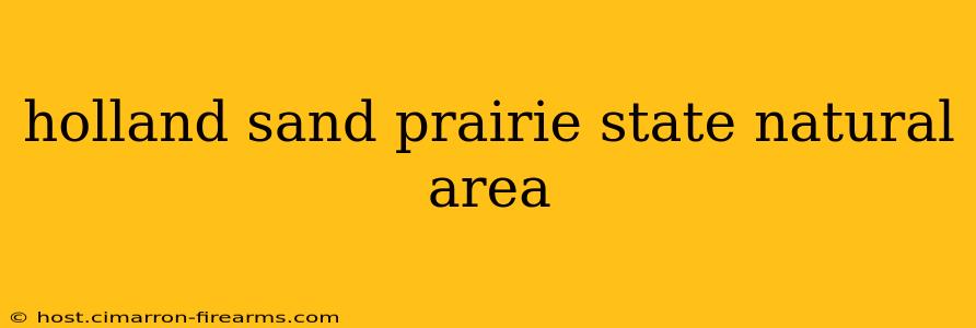 holland sand prairie state natural area