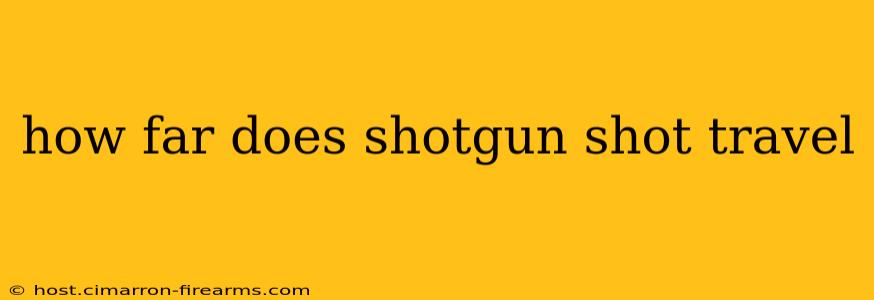 how far does shotgun shot travel