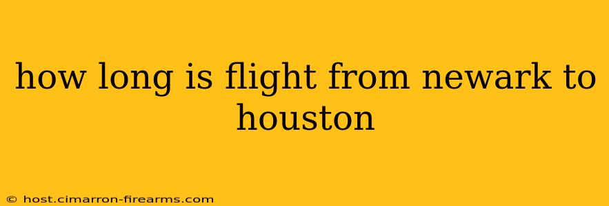 how long is flight from newark to houston