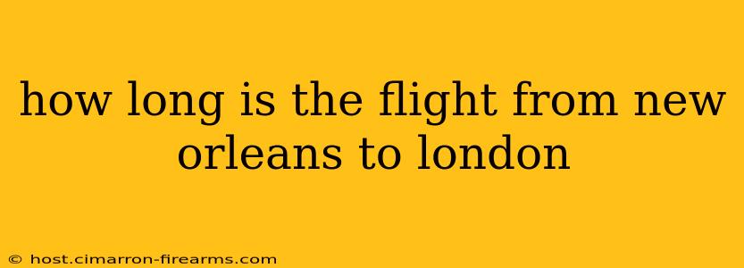 how long is the flight from new orleans to london