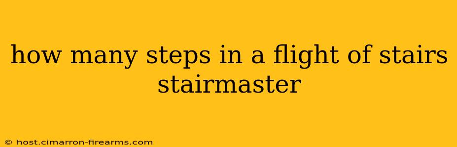 how many steps in a flight of stairs stairmaster