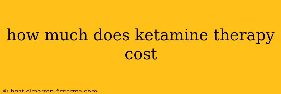 how much does ketamine therapy cost