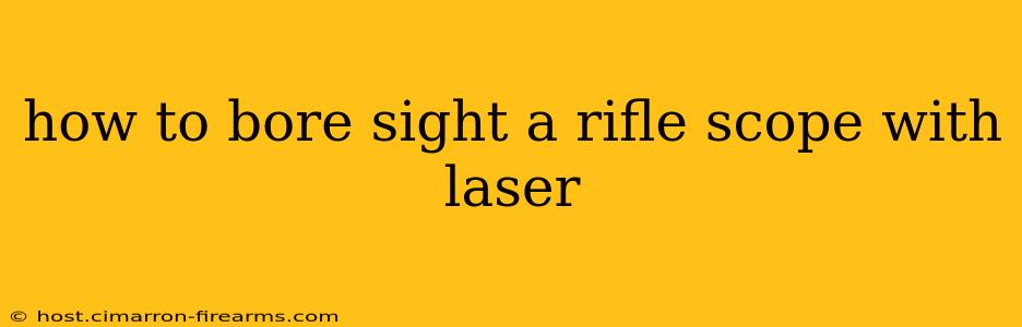 how to bore sight a rifle scope with laser