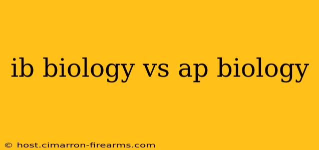 ib biology vs ap biology