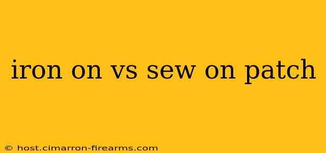 iron on vs sew on patch