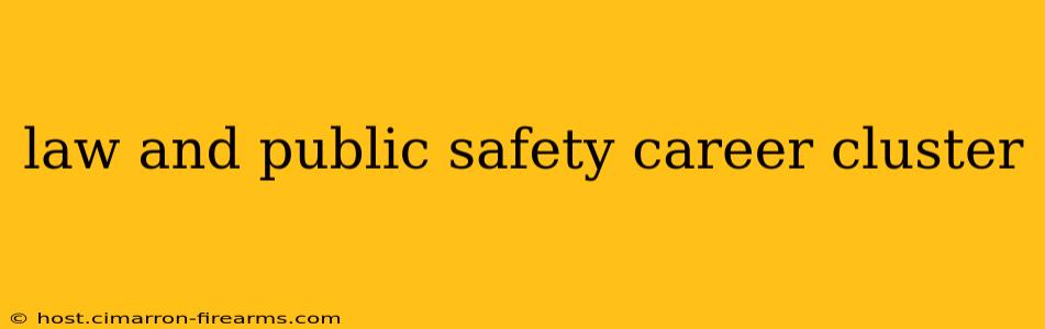 law and public safety career cluster