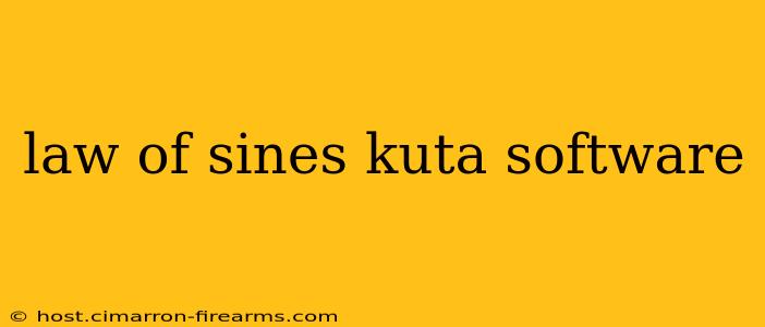 law of sines kuta software