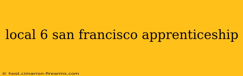 local 6 san francisco apprenticeship