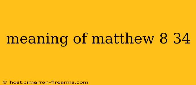 meaning of matthew 8 34