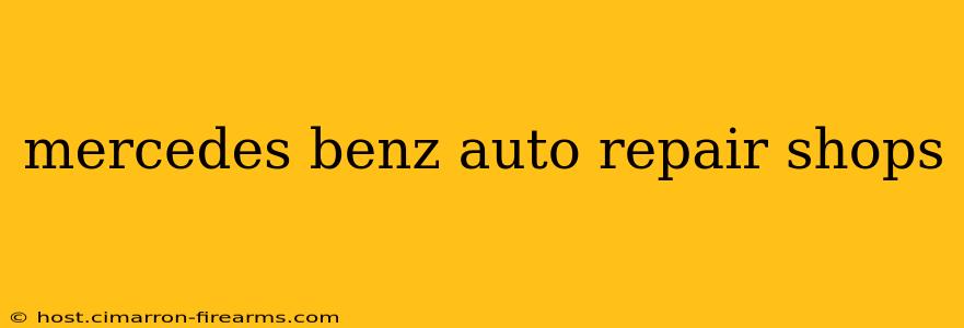 mercedes benz auto repair shops