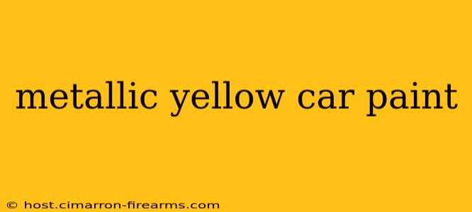 metallic yellow car paint