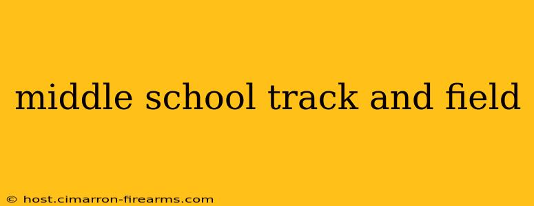 middle school track and field