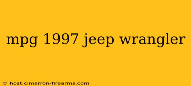 mpg 1997 jeep wrangler