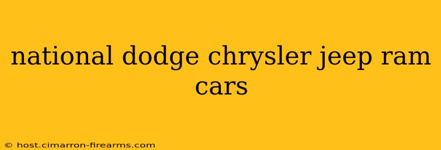 national dodge chrysler jeep ram cars