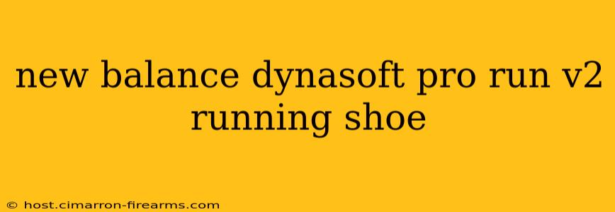 new balance dynasoft pro run v2 running shoe