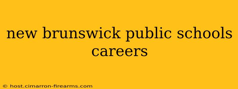 new brunswick public schools careers