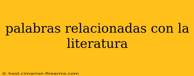 palabras relacionadas con la literatura