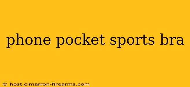 phone pocket sports bra