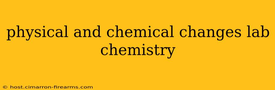 physical and chemical changes lab chemistry