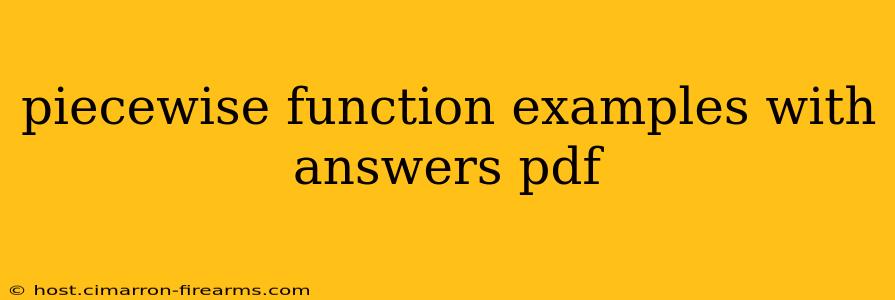 piecewise function examples with answers pdf